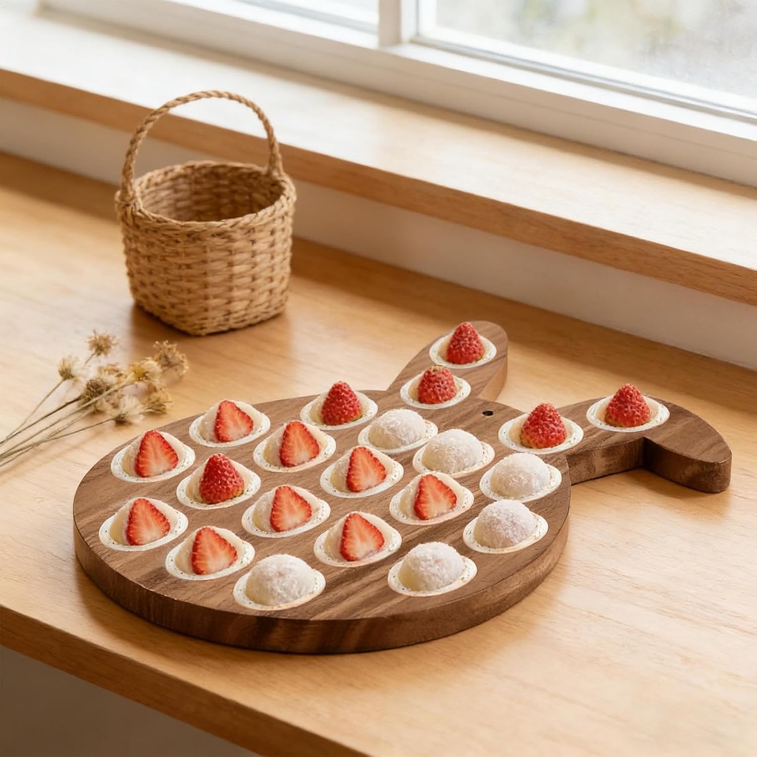 Deviled Egg Platter Easter - 21-Hole Bunny Candy Container | Spring Deviled Egg Holder,for Home Cooks Party Hosts Entertainers Families Dessert Table Gatherings Spring Event Celebrations