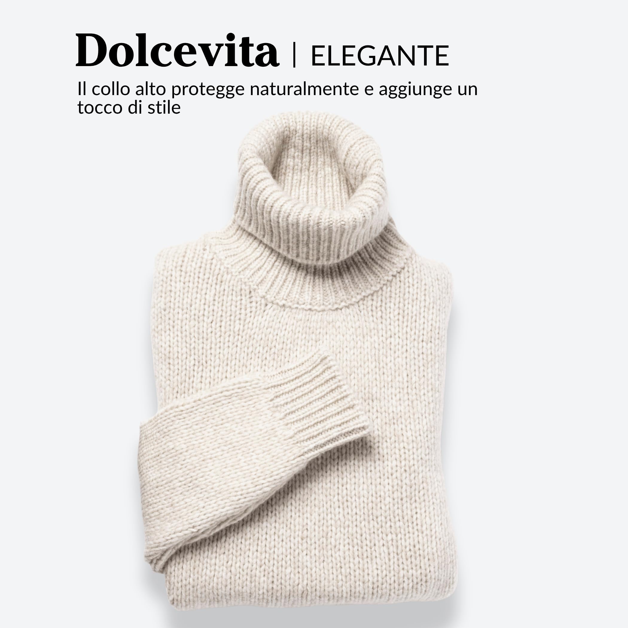 Maglione Donna Invernale Collo Alto in Lana Merino | Dolcevita Morbido, Caldo e Leggero – Maglia Grossa Ideale per l’Inverno Freddo e la Montagna, Confezione Regalo Inclusa