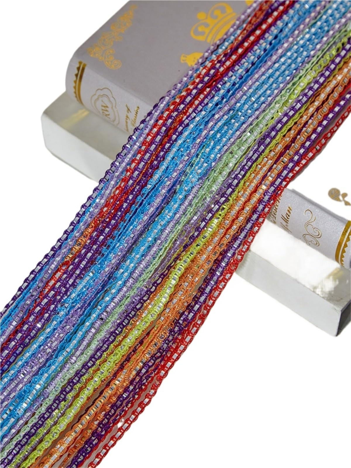 ERHTGUO Door String Curtain, Wall Panel Fringe Window Room Divider Blind, Home Patio Bedroom Decorative Tassel Screen Ribbon Strings(Multicolor)