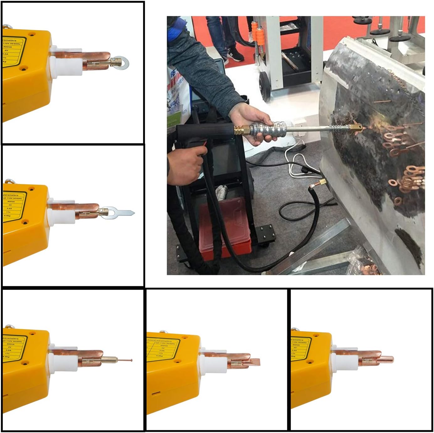 HTTMT- Spot Stud Welder Dent Puller Kit Welding Wire Stud Car Body Panel Reqairs [P/N: ET-CAR-FIX001-RAW]