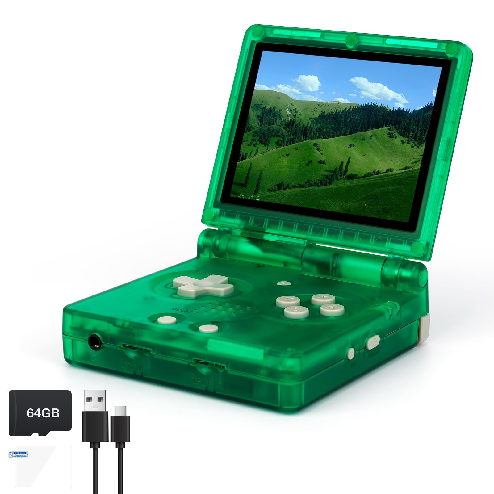 RG35XXSP FILP Retro Handheld Game Console 3.5-inch 640*480 IPS Screen 3300mAh Built-in 64G TF Card Supports Multiple Simulators Linux System with