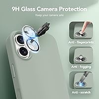 Vista 202 de GONEZ Funda para iPhone 14 Pro, compatible con Magsafe, con protector de pantalla + protector de lente de cámara, forro de microfibra suave