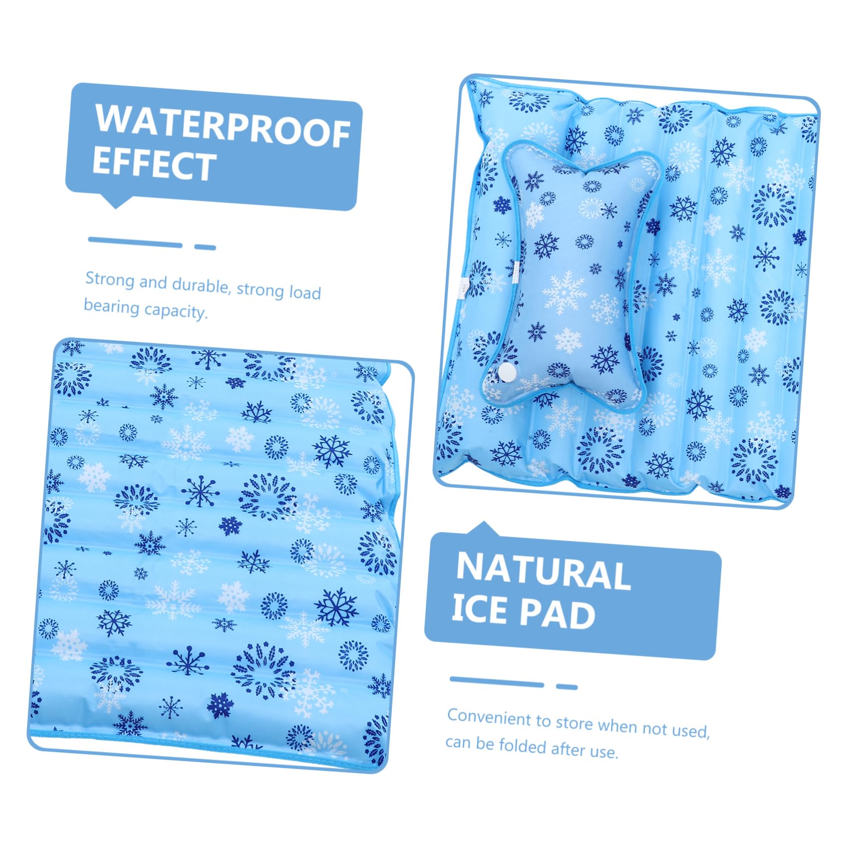 KICHOUSE Materasso Ad Acqua Estivo Cuscinetto Di Ghiaccio Rinfrescante, Morbido e Riciclabile, Adatto Per Adulti e Ragazzo Ragazza, Per Uso Domestico e Dormitori, Formato Singolo 190x75 Cm