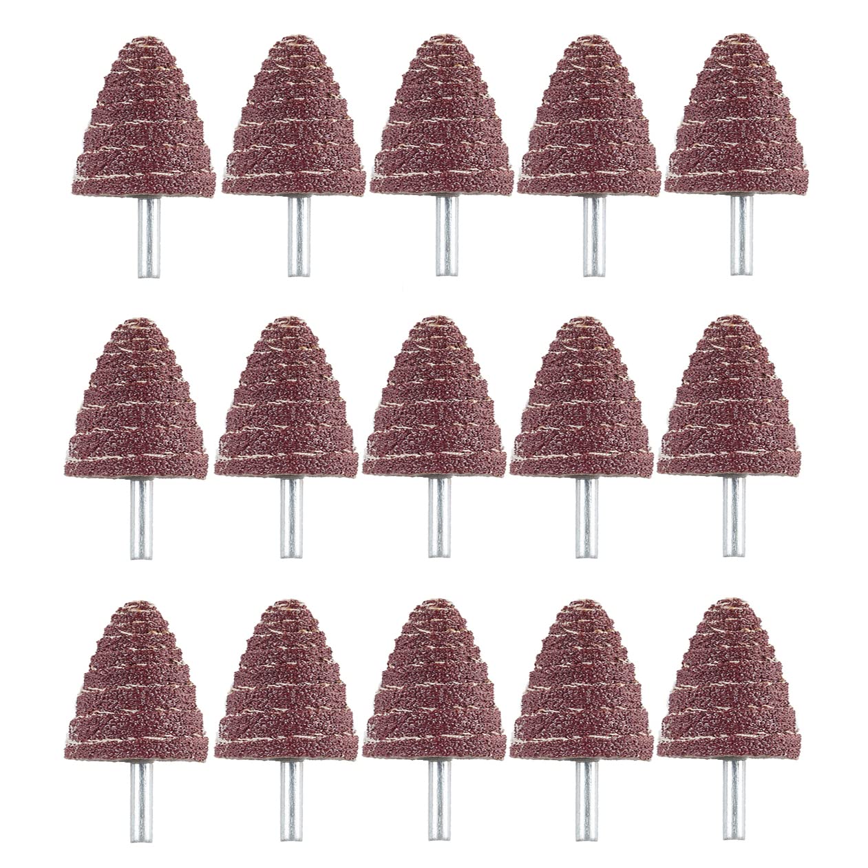 NACX 6mm x 30mm Abrasive Flap Wheel Sander Set Mounted Flap Wheels, 80 Grit 1/4'' Round Shank, 14Pcs