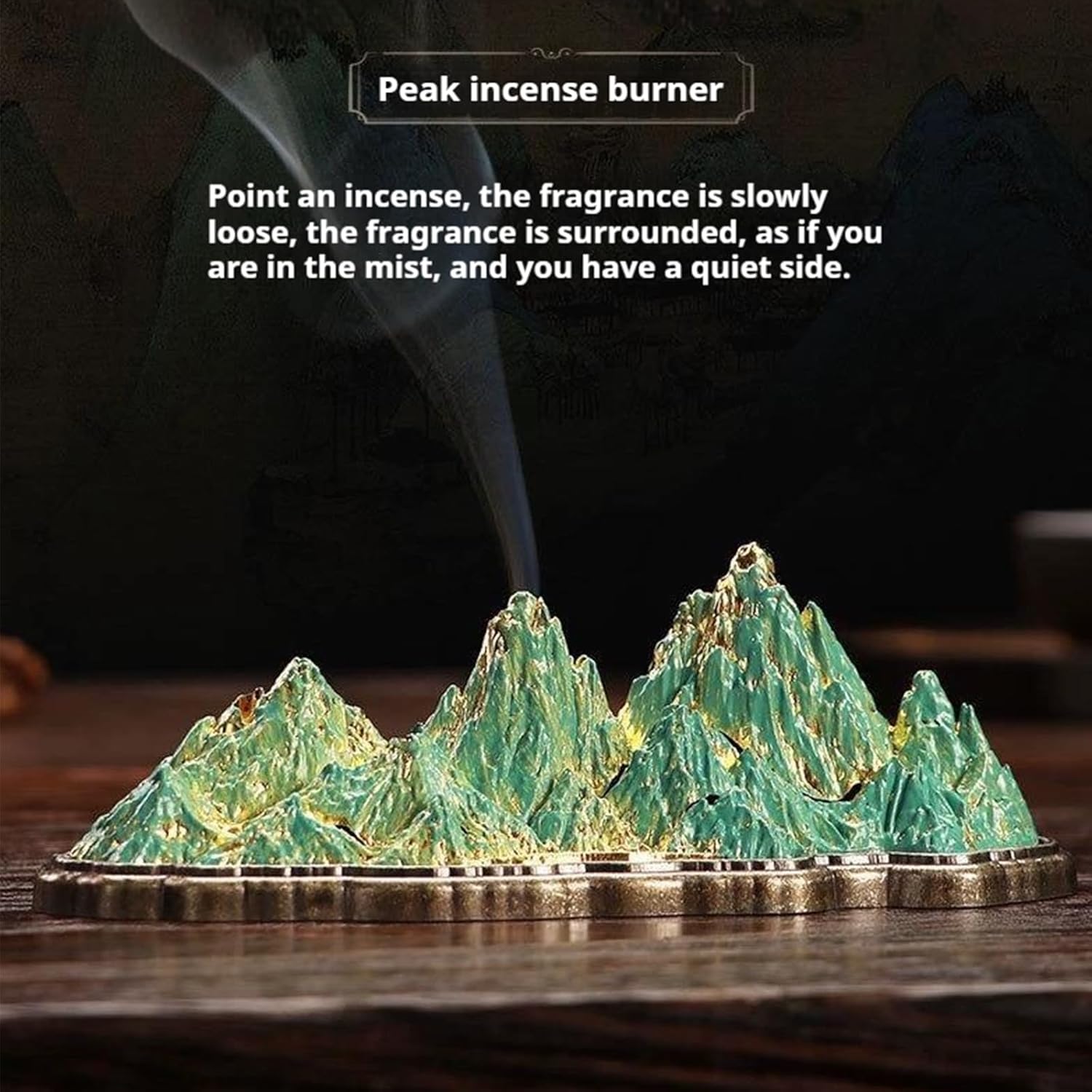 Berg Meditation Incense Burner with Detachable Ash Catcher - Incense Holder for Sticks Brass Stick Holder for Yoga Studio, Portable Spiritual Altar, Zen Space Essentials(Small)