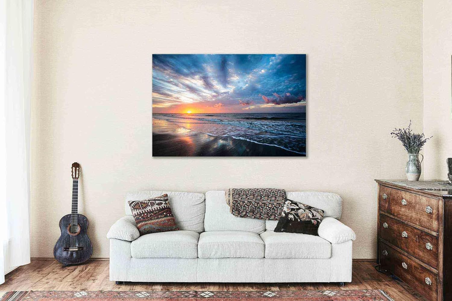 Hilton Head Island Metal Print | South Carolina Beach Sunrise Atlantic Coast Seascape Coastal Photography Wall Art Decor (12" x 18")