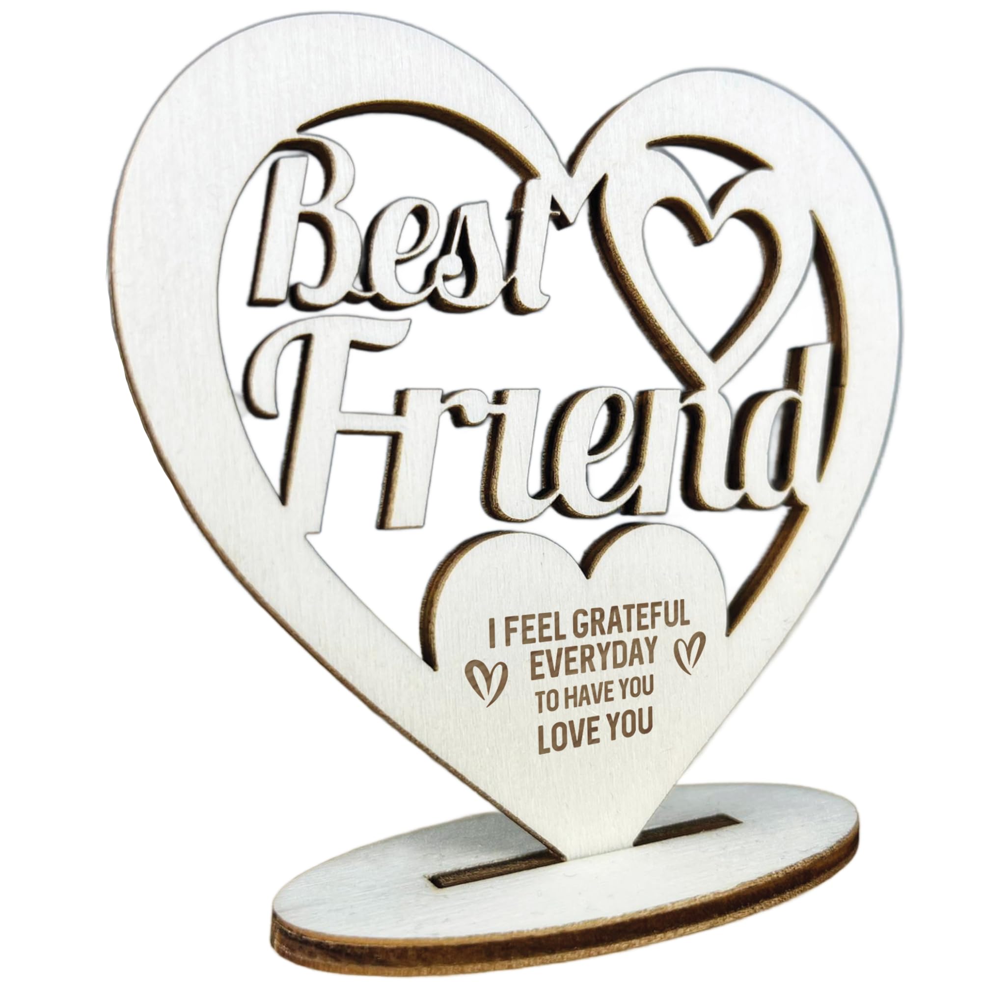 Red Ocean Best Friend Plaque Friendship Gifts For Women Engraved Wooden Plaque Birthday Gift For Friend