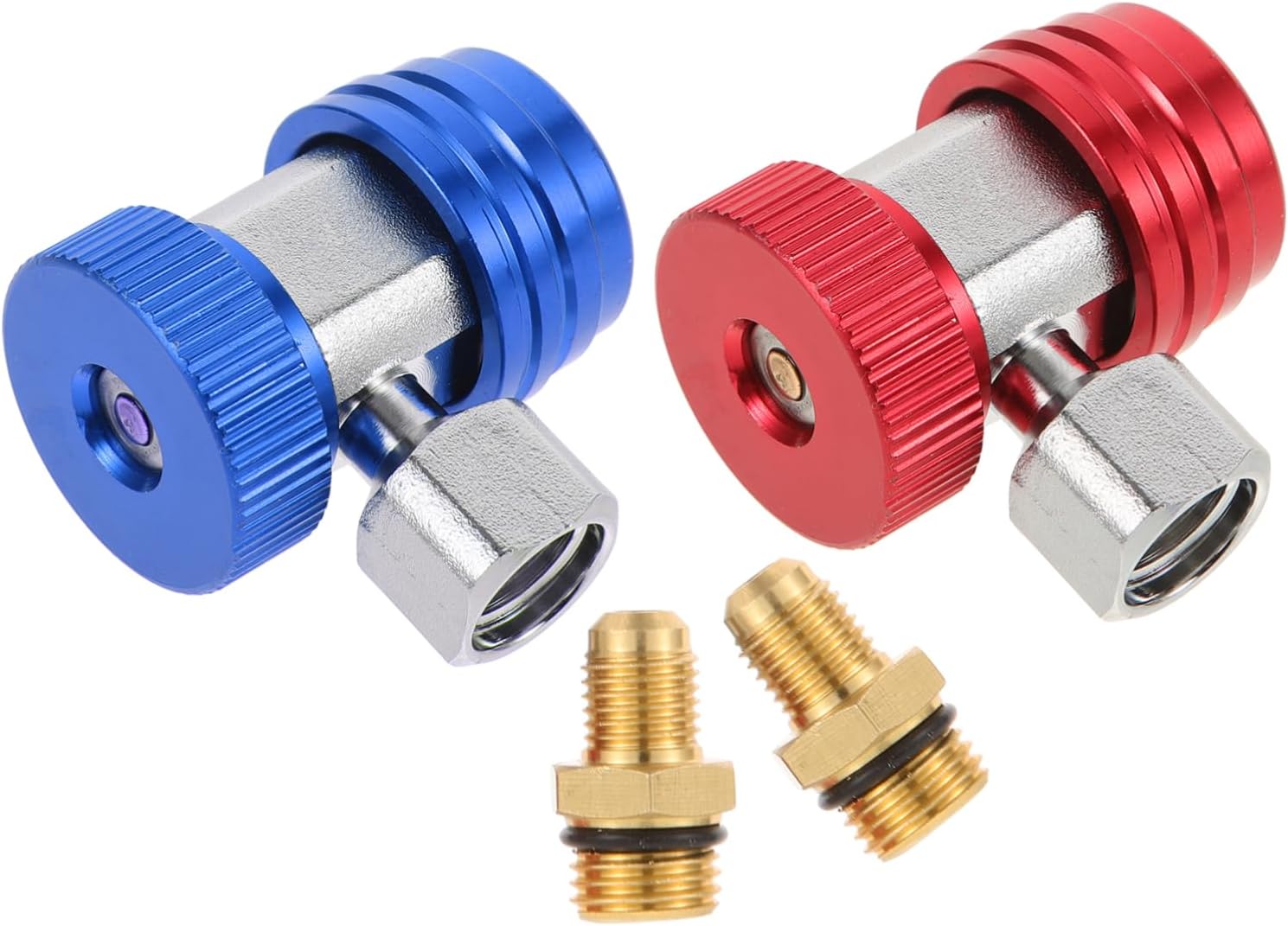 VOSAREA 1Pair Auto Connectors Quick Couplers Adapters Durable Fittings for Enhanced Cooling Performance Convenient Design