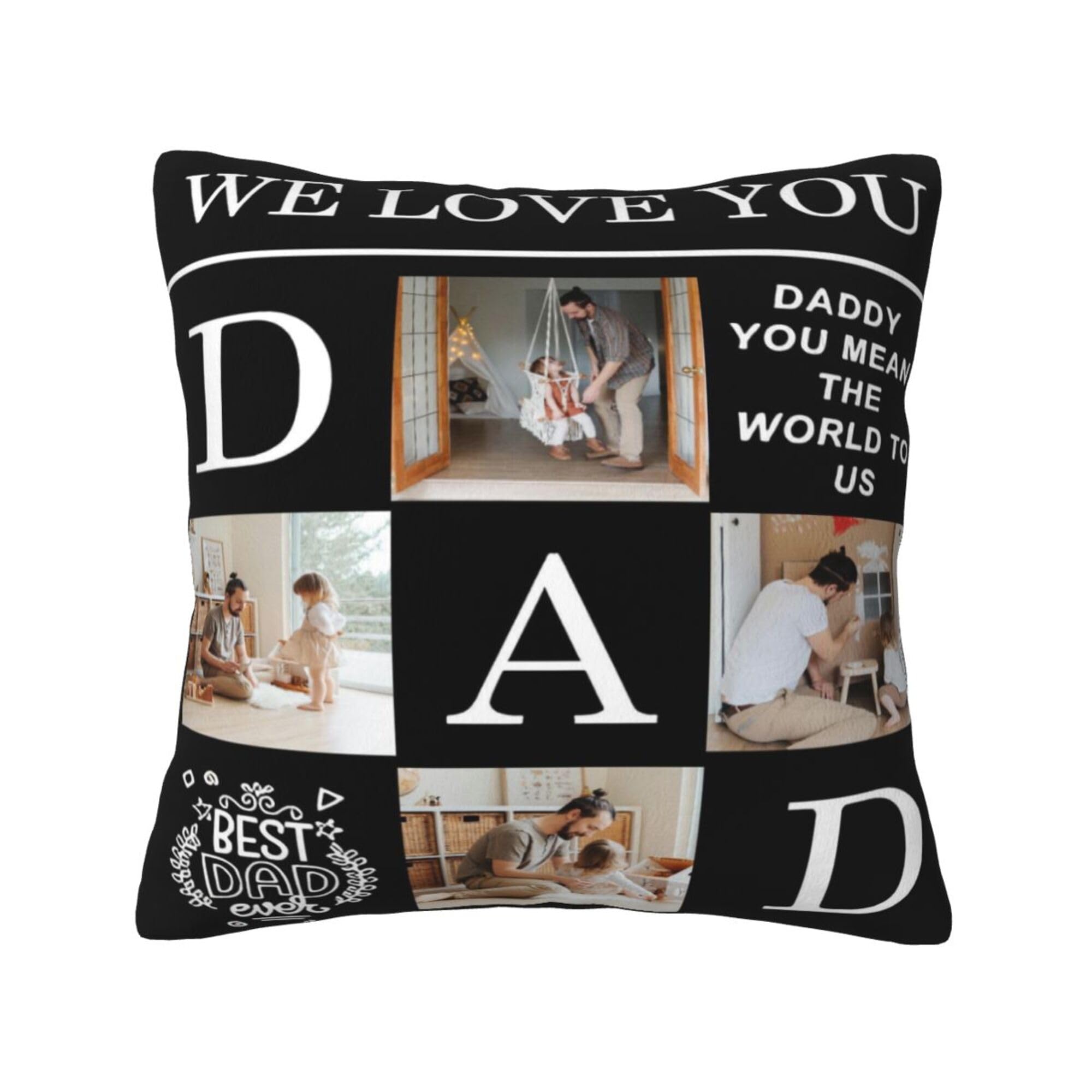NGGBBDYGB Custom Pillow Decorative Gift 18x18 Pillow Covers Personalized Throw Pillow With Picture
