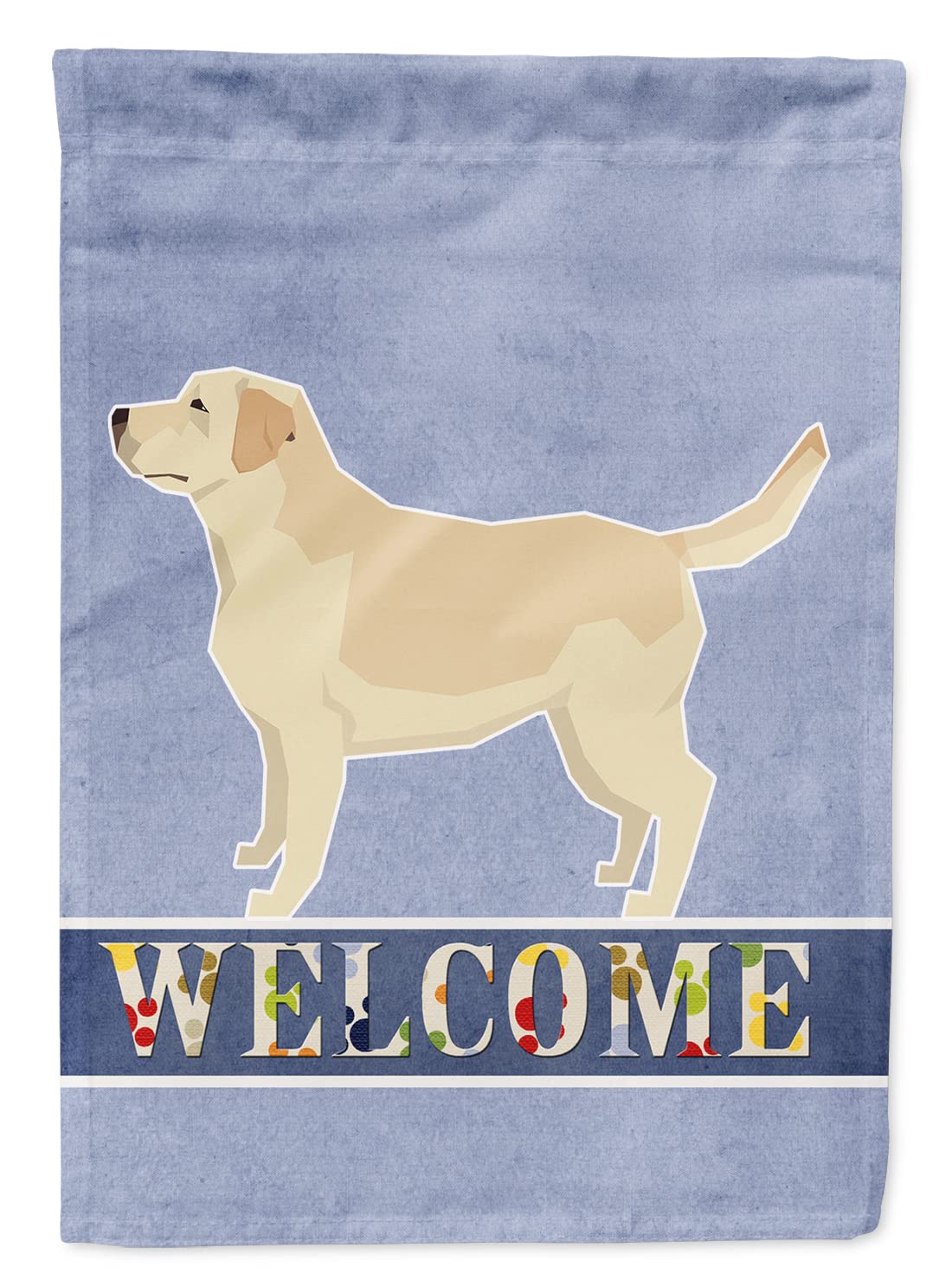 Grand drapeau labrador retriever welcome flag en toile anti UV qui ne se décolore pas au soleil