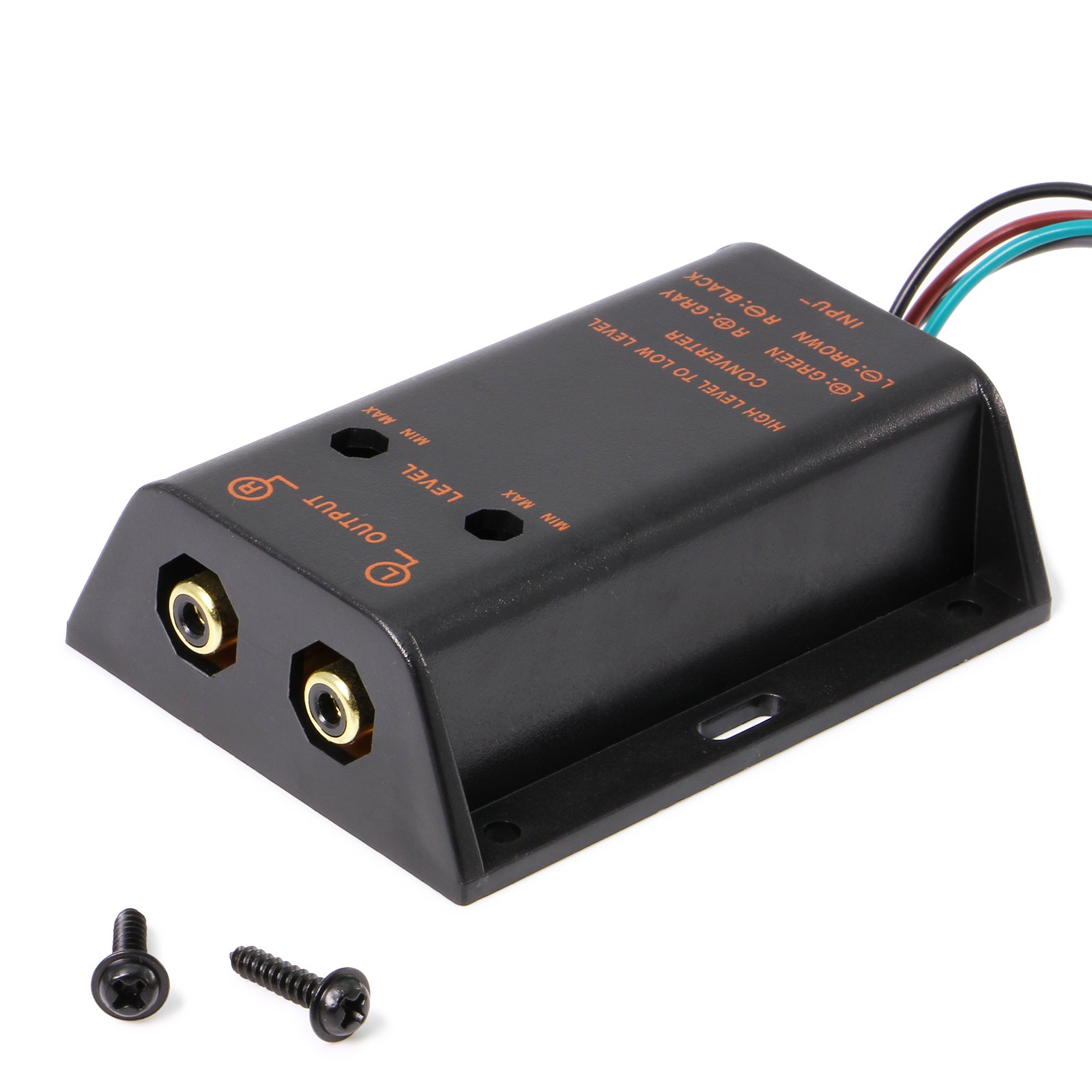 Adapter-Universe Verstärker 2 Kanal Chinch Adapter Kabel auf Quadlock Ausgang Verlängerungskabel High-Low passend für BMW Ford Mercedes Seat Skoda VW - Radio Endstufe