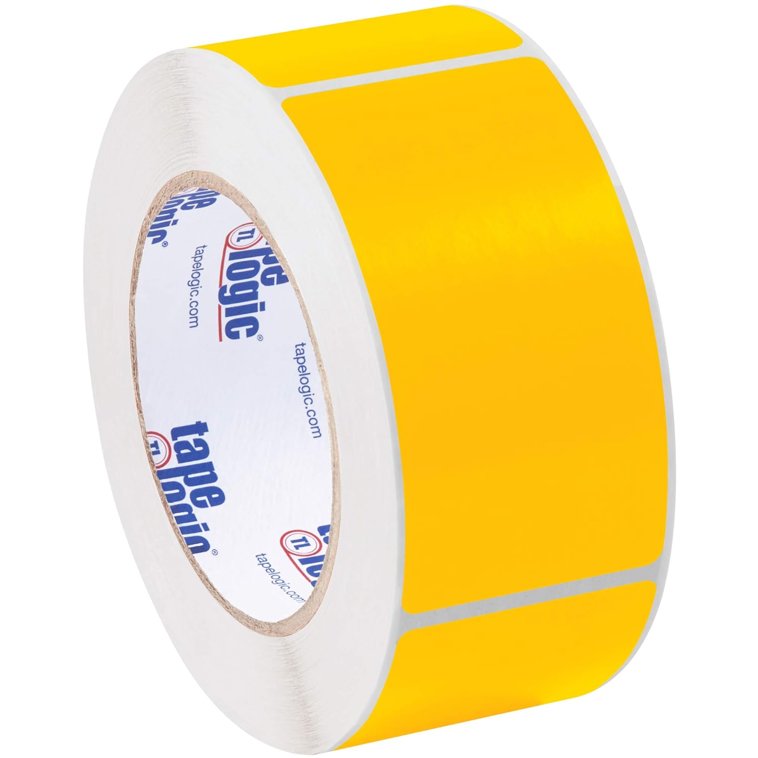 Tape Logic DL636H Inventory Rectangle Label, 4" Length x 2" Width, Fluorescent Orange (Roll of 500)