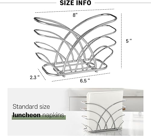 Vista 114 de Bandeja de acrílico para toallas de invitados para baño, soporte vertical para toallas de mano desechables, organizador de servilletas impermeable A