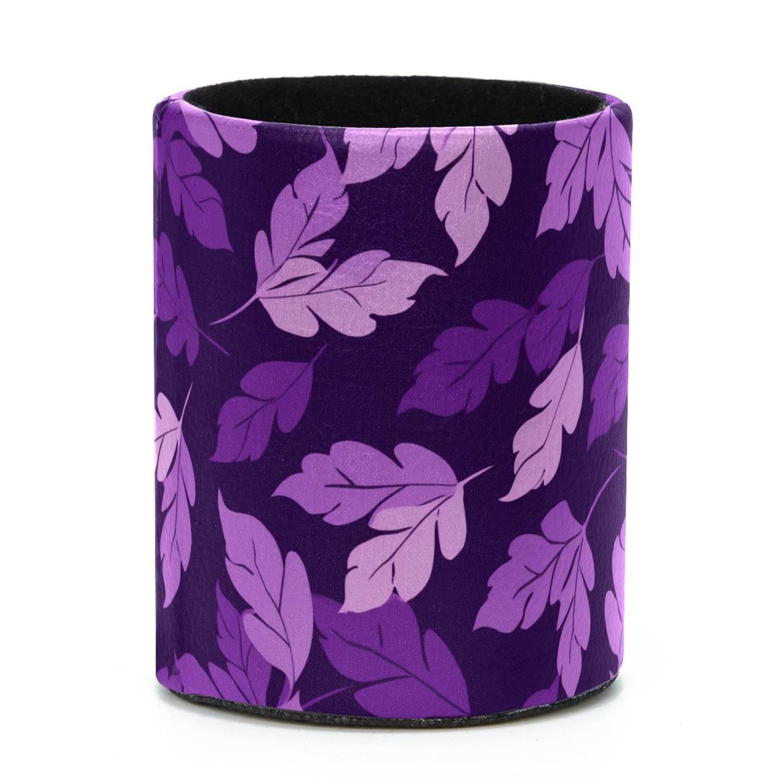 VAPOKF Round Pencil Holders for Desk, Artistic Leaves Pen Holders Pen Pot Makeup Brushes Storage Desktop Stationery Supplies Organiser for Home Office
