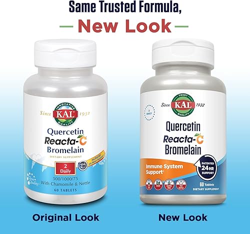 Miniatura 3 de KAL Quercetina Reacta-c Bromelina Tabletas, 60
