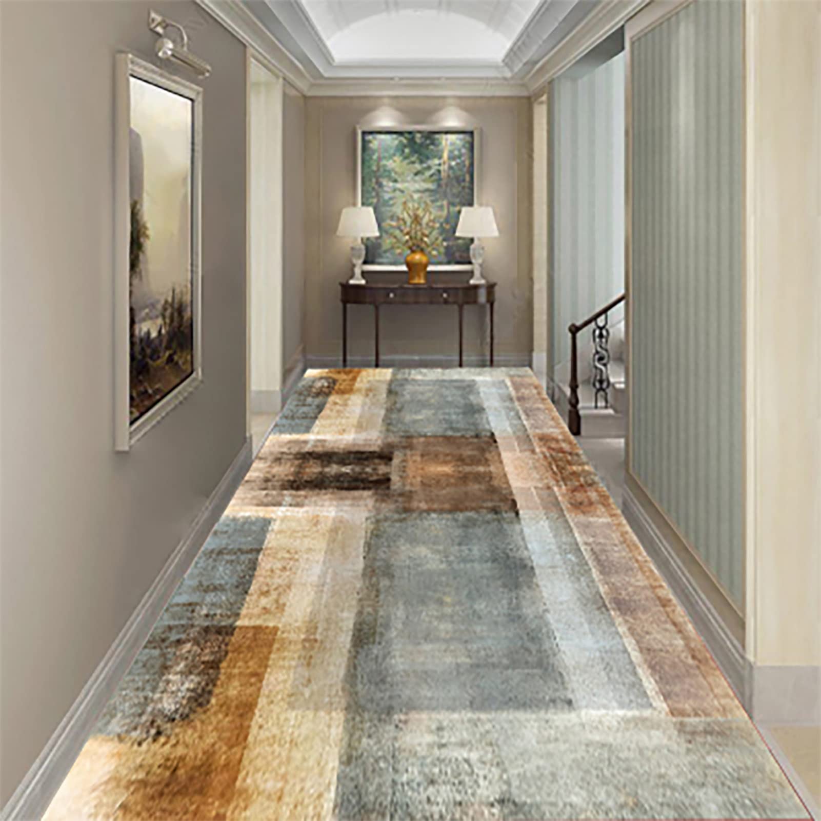 Tapis de passage lavable en machine et antidérapant pour sécuriser le salon