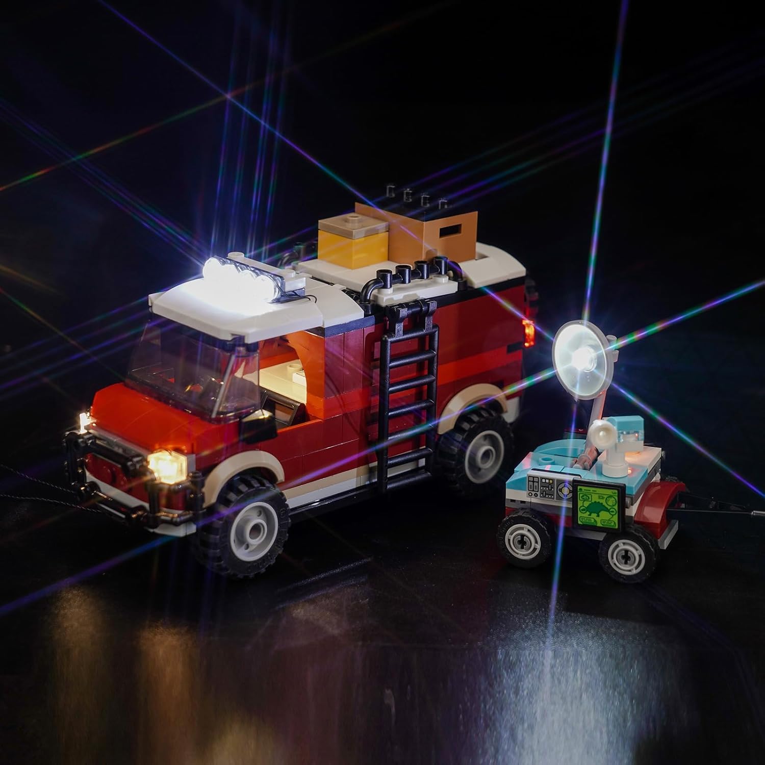 Upgraded Led Light Kit for Lego Dinosaur Missions Stegosaurus Discovery Building Set, Compatible with Lego 76965 (Model Not Included)