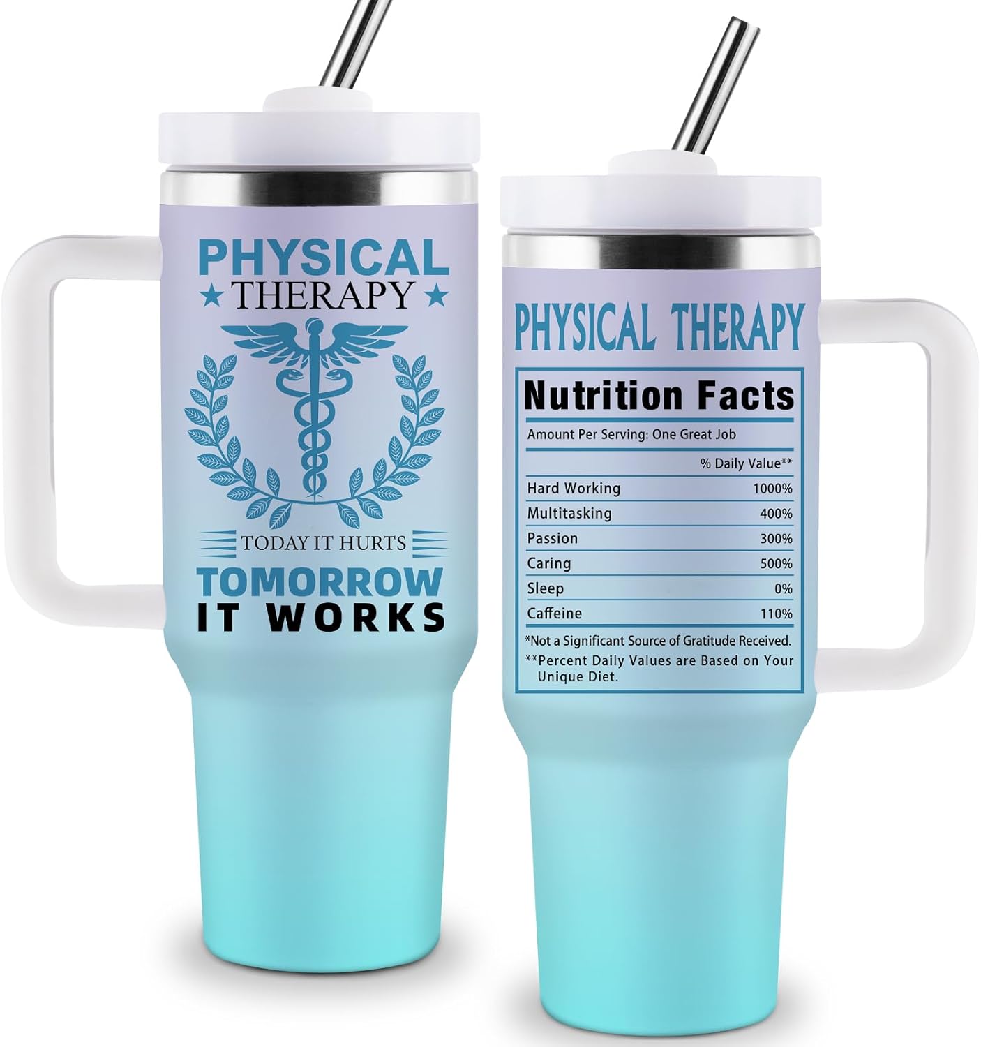 Physical Therapist Gifts for Women Men, Physical Therapy Month Gifts, PT Gift, 40oz Stainless Steel Tumbler