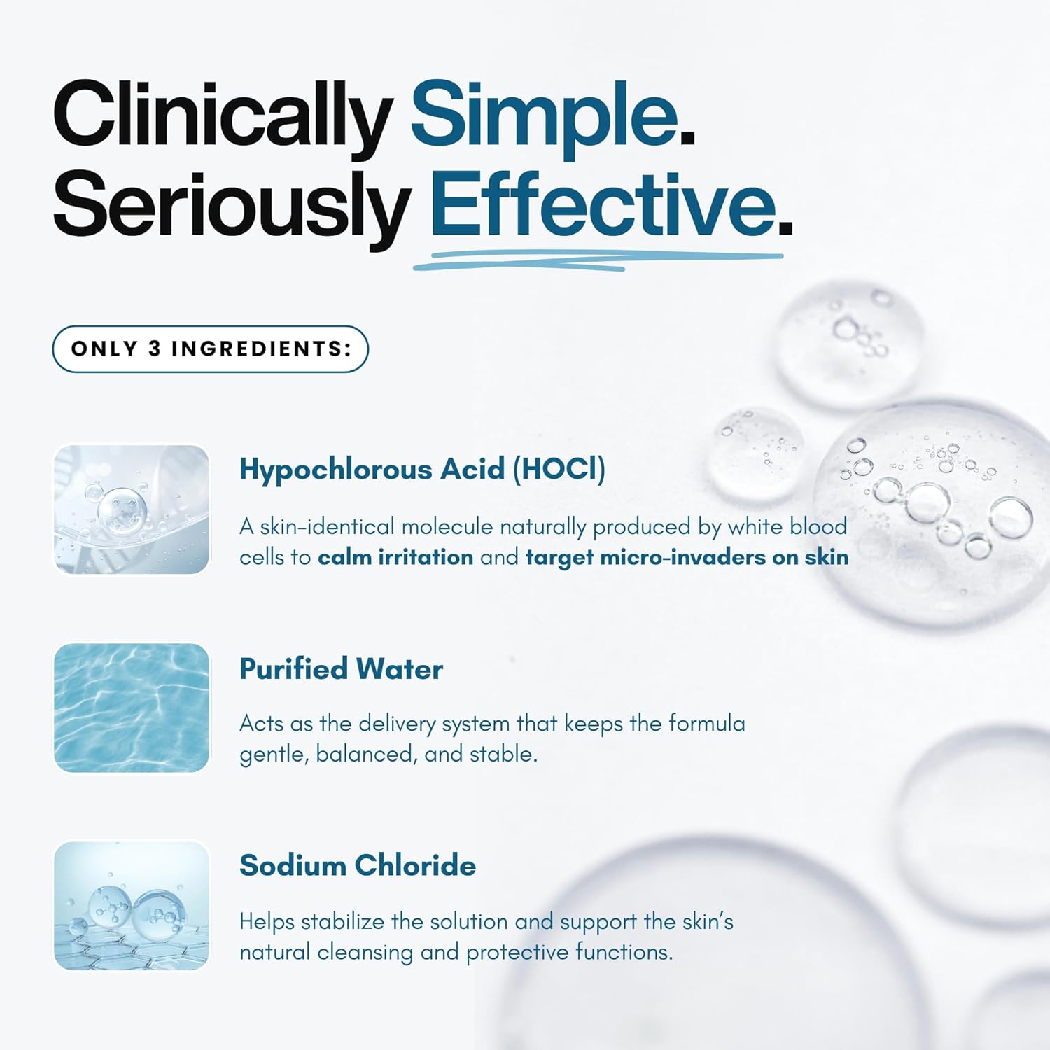 Hypochlorous Acid Spray – Dermatologist Tested HOCl Facial Cleanser for Sensitive, Acne-Prone & Irritated Skin – Soothes Redness, Eczema, Rashes & Itching – Skin Repair Spray, 6.8 oz - Honeydew Labs