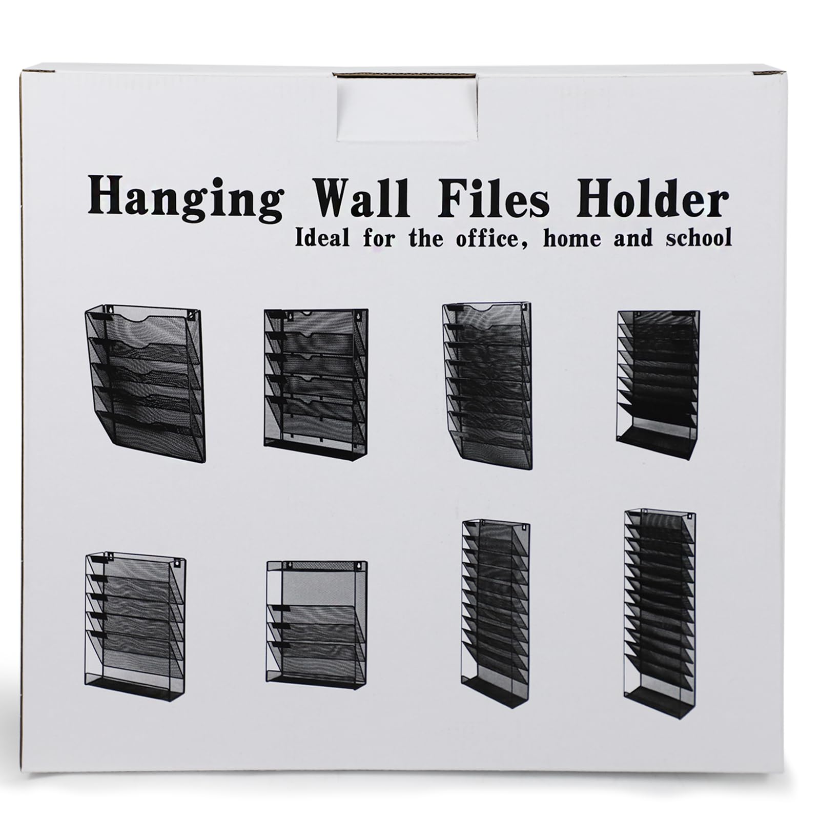 IOUGDSEC 3-laags Mesh Hangende Bestandenorganisator Verticale Wand Bestandenorganisator Wand Bestandenhouder voor Kantoor School Thuis, Naamlabel Haakjes Set Inbegrepen
