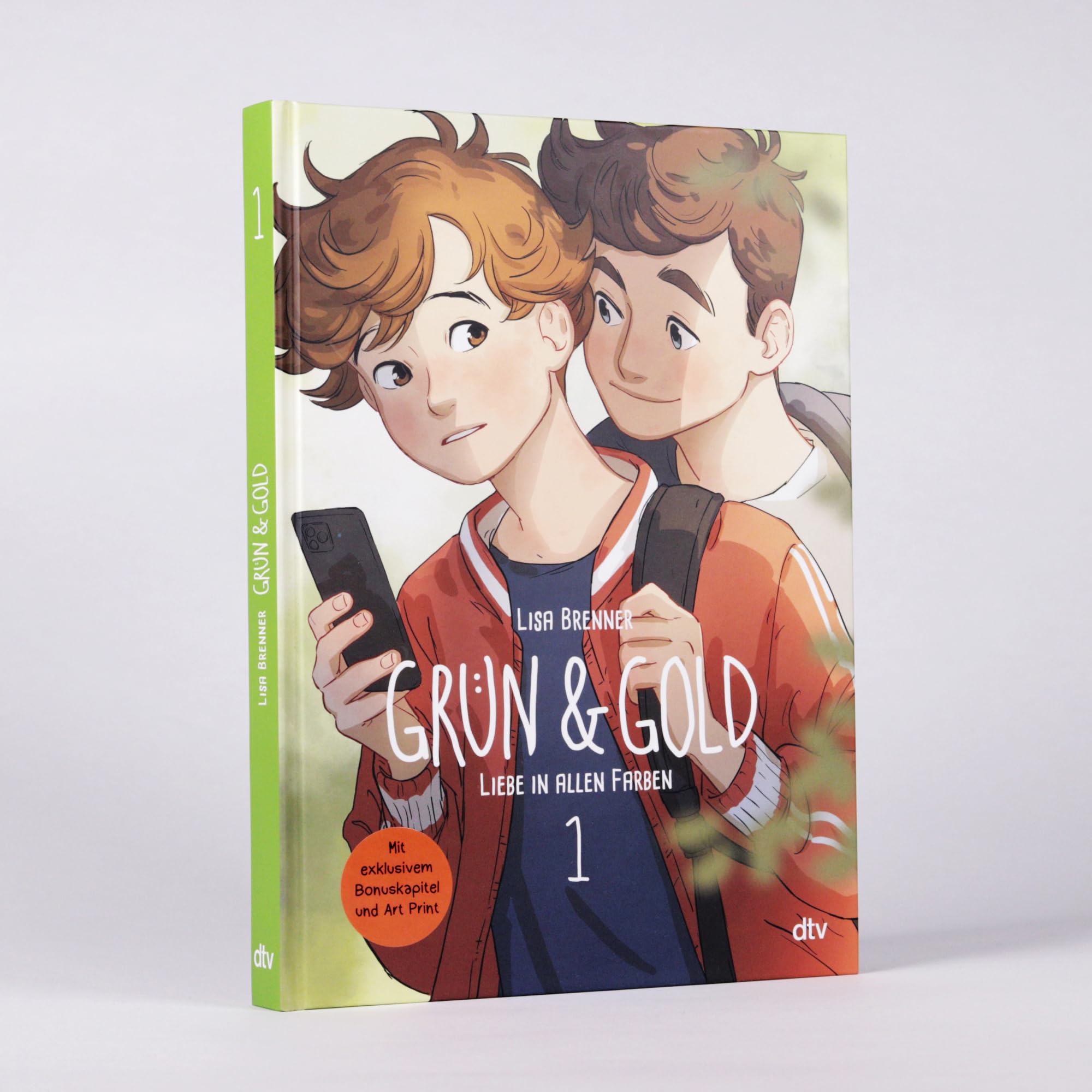 Grün & Gold – Liebe in allen Farben 1: Herzerwärmende Graphic Novel über die erste Liebe – mit charmantem Internatssetting | Mit exklusivem Bonusmaterial und Art Print