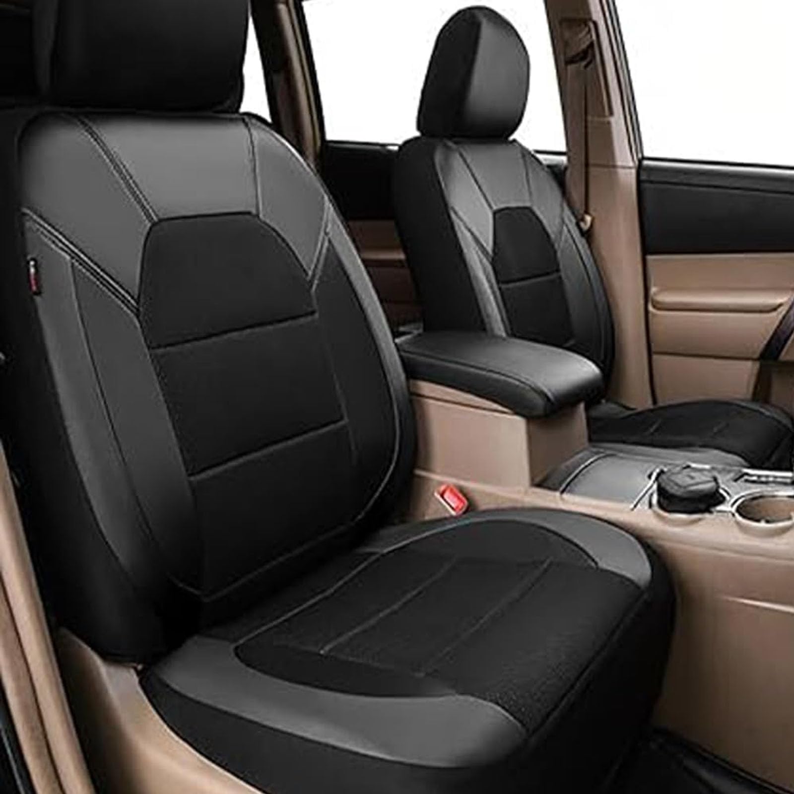 Housses de siège de voiture pour Renault Clio 2 3 4 5 MK3 MK4 Megane 2 3 4 CC, ensemble de protection de siège en cuir, accessoires intérieurs antidérapants, E/noir