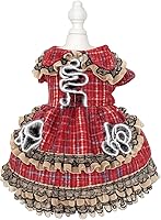 Vista 43 de Moda Vestido de Princesa de Chifón para Perro Dulce Cachorro para Perro EXTRAL Pequeño y Perro Pequeño Rosa M