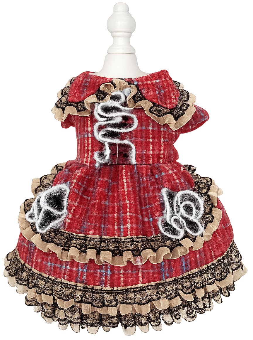 MaruPet Fashion Sweet Puppy Dog Chiffon Princess Dress for EXTRAL Small and Small Dog Pink S — view 10