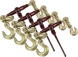 Mytee Products Heavy Duty Specialty Pro Ratchet Load Chain Binder w/Grab Hook & Slip Hook | 1/2