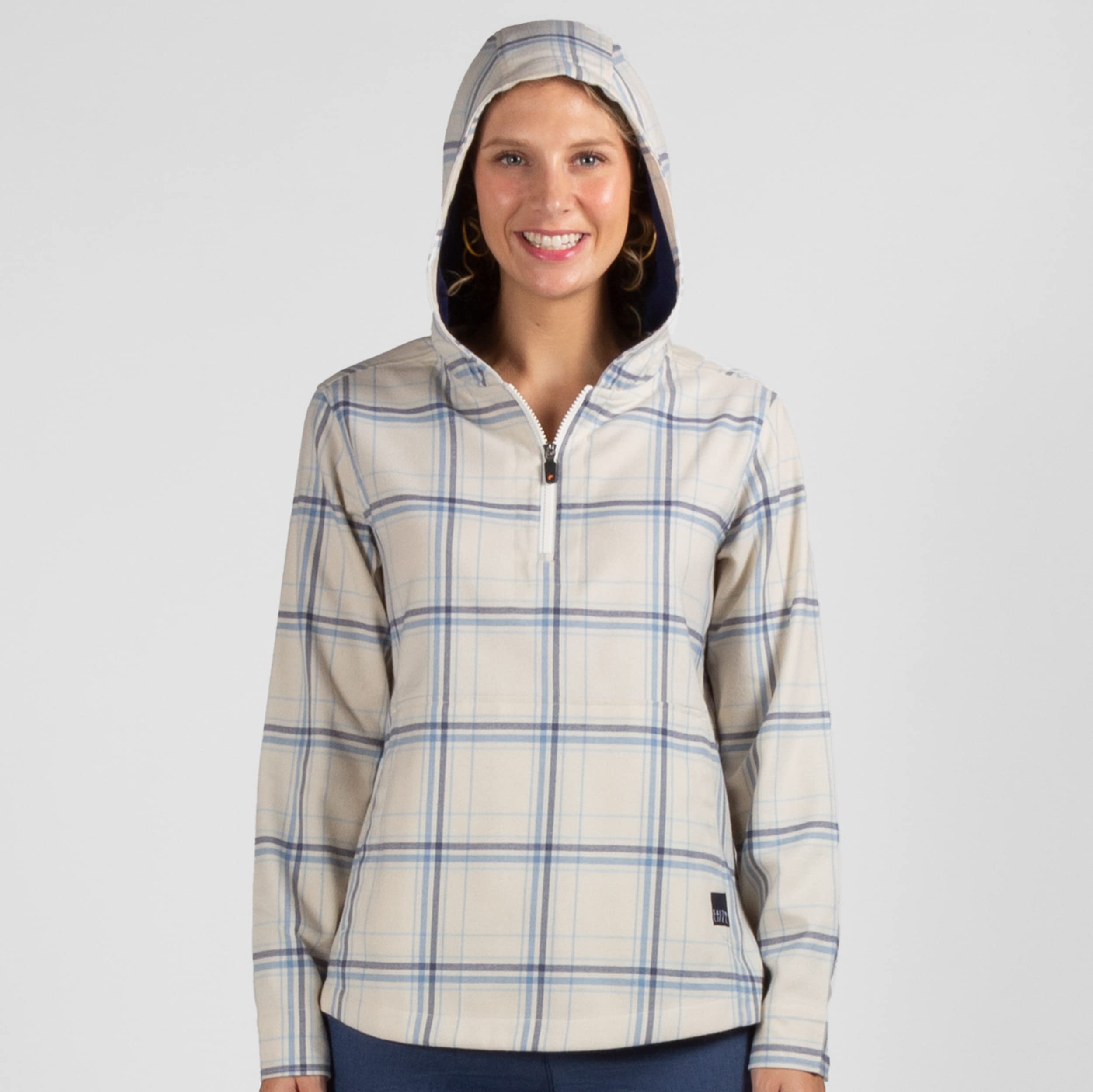 Salt Life Ahoy-Sudadera Ligera de Manga Larga SLX, Ajuste Clásico con Capucha Mujer