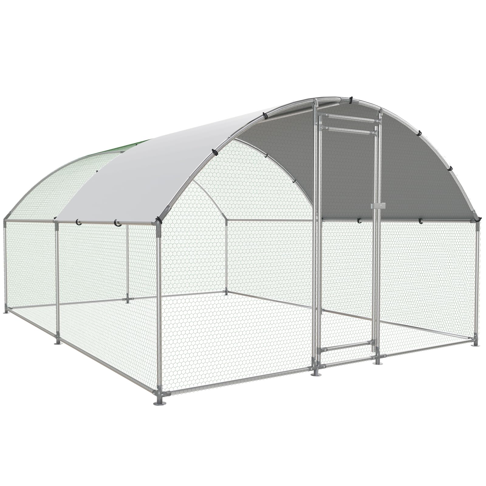HEYTOWN Large Metal Chicken Coop with Run