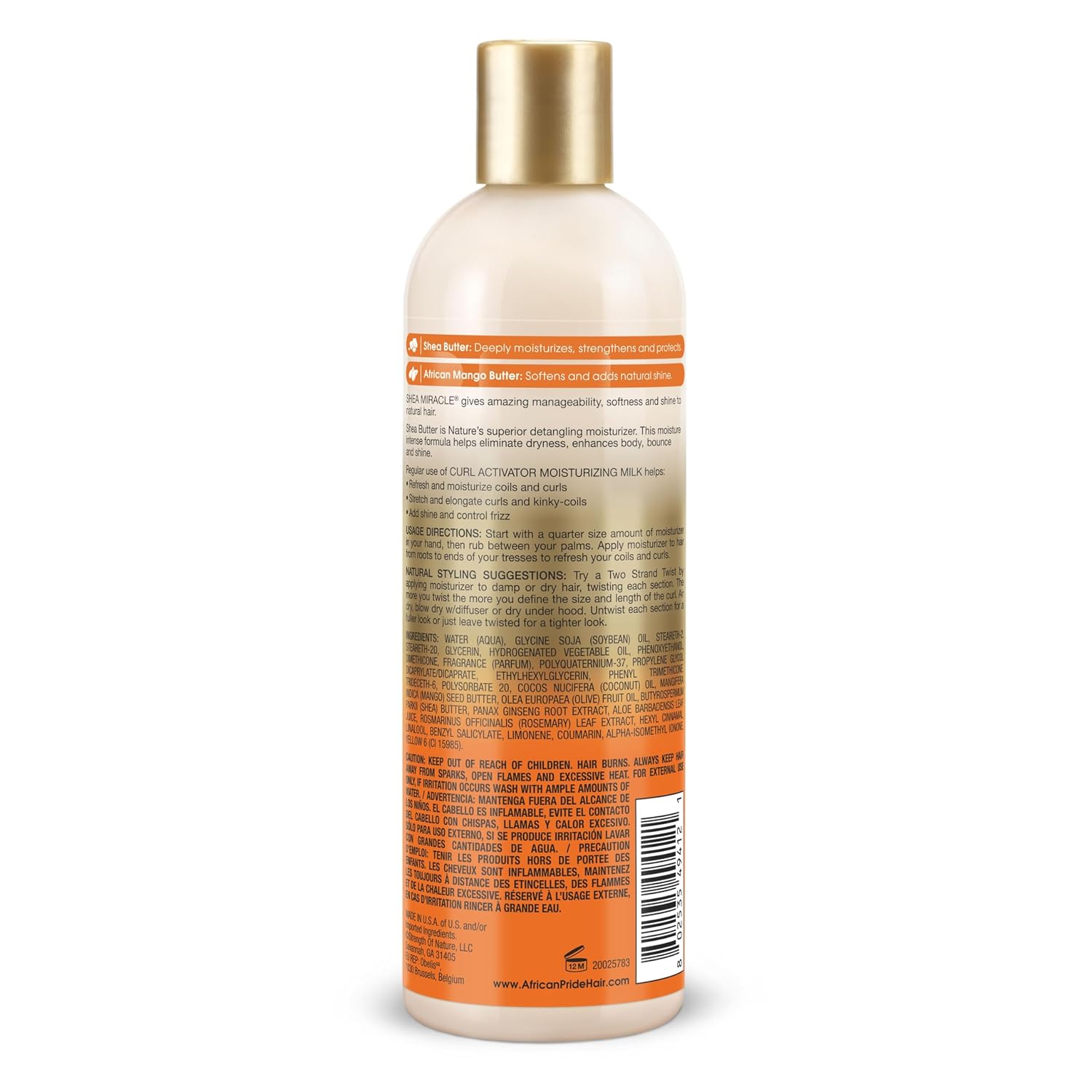 Ap Shea Miracle Silky Curls Moisturizer 12 Ounce (354ml) (6 Pack)