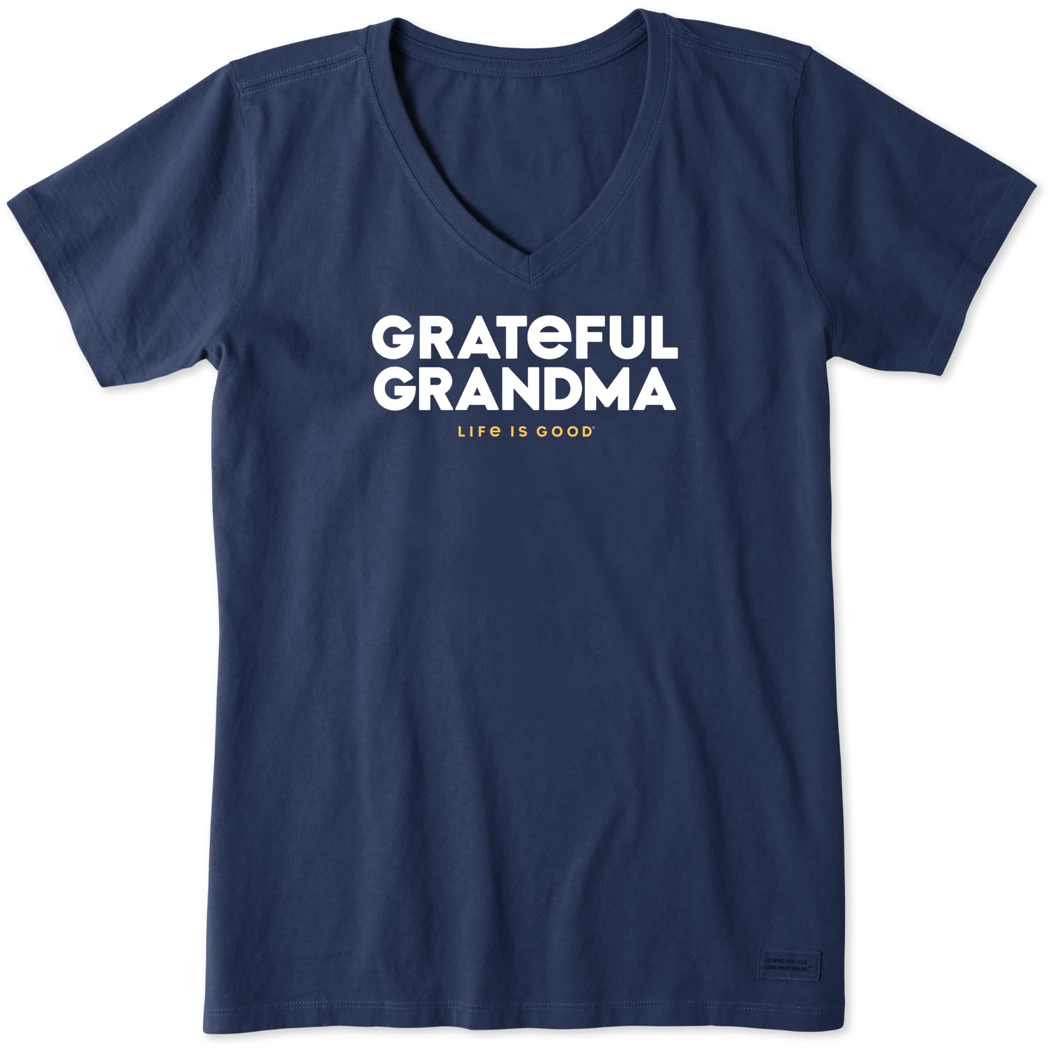 Life is Good Women's Crusher Tee, Short Sleeve Cotton Graphic T-Shirts, Grateful Grandma