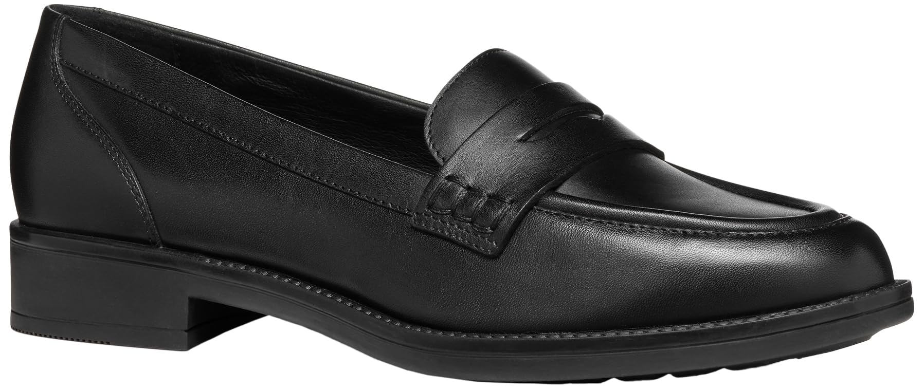 Geox Women's D Jaylon 2 BMoccasin, Black, 4 UK