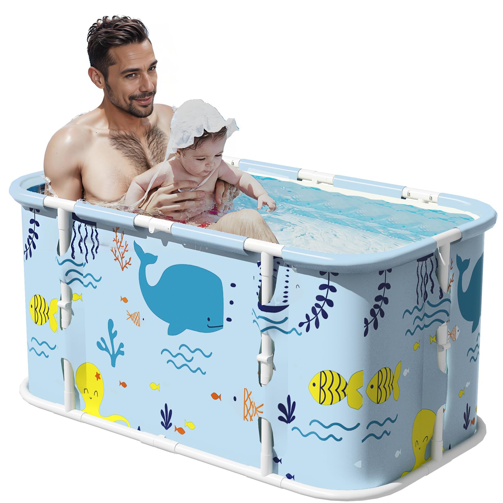 Simcat Faltbare Badewanne Rosa - Tragbare Eisbadewanne Für Kältetherapie