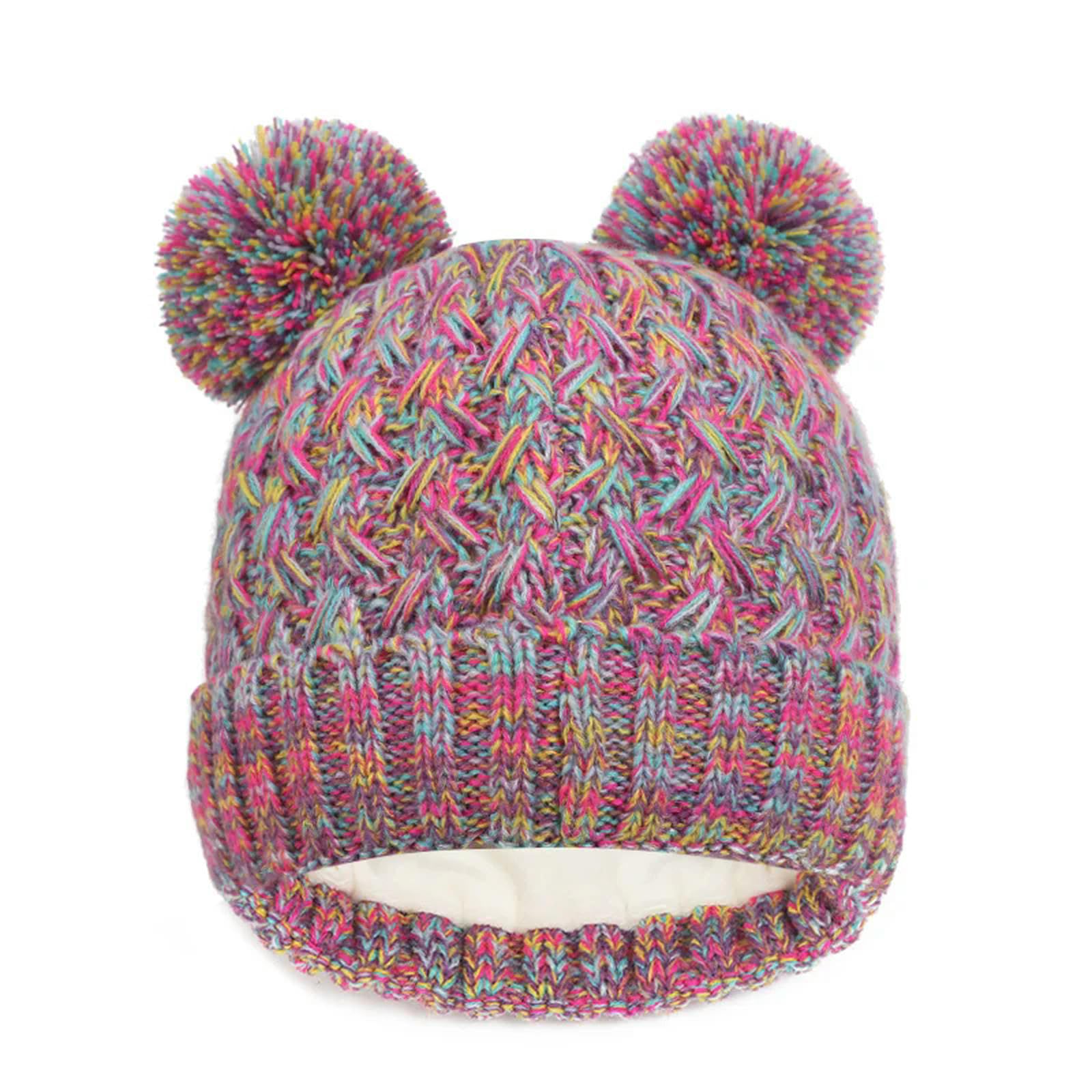 Zonto wintermütze Kinder Winter Hut Handschuhe Schal Set Fleece Warme Schal Dicke Strickmütze Jungen Mädchen Beanie Hut