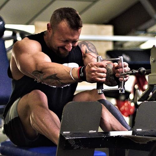 Miniatura 5 de Gymreapers - Correas de muñeca para levantamiento de pesas, culturismo, levantamiento de potencia, entrenamiento de fuerza, peso muerto, de