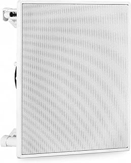 Caixa de som de embutir 8'' arandela coaxial quadrada 100w 8 ohms