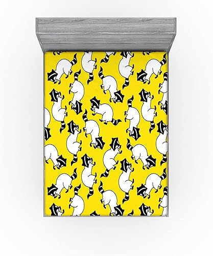 Miniatura 10 de Lunarable Sábana bajera de camuflaje, diseño clásico de camuflaje sencillo en tonos verdes, funda de cama con bolsillo profundo elástico para mayor