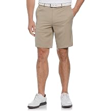 PGA Tour Mens 9" Golf Shorts with Expandable Waistband, Flat Front, Moisture-Wicking, Sun Protection, Stretch, Lightweight