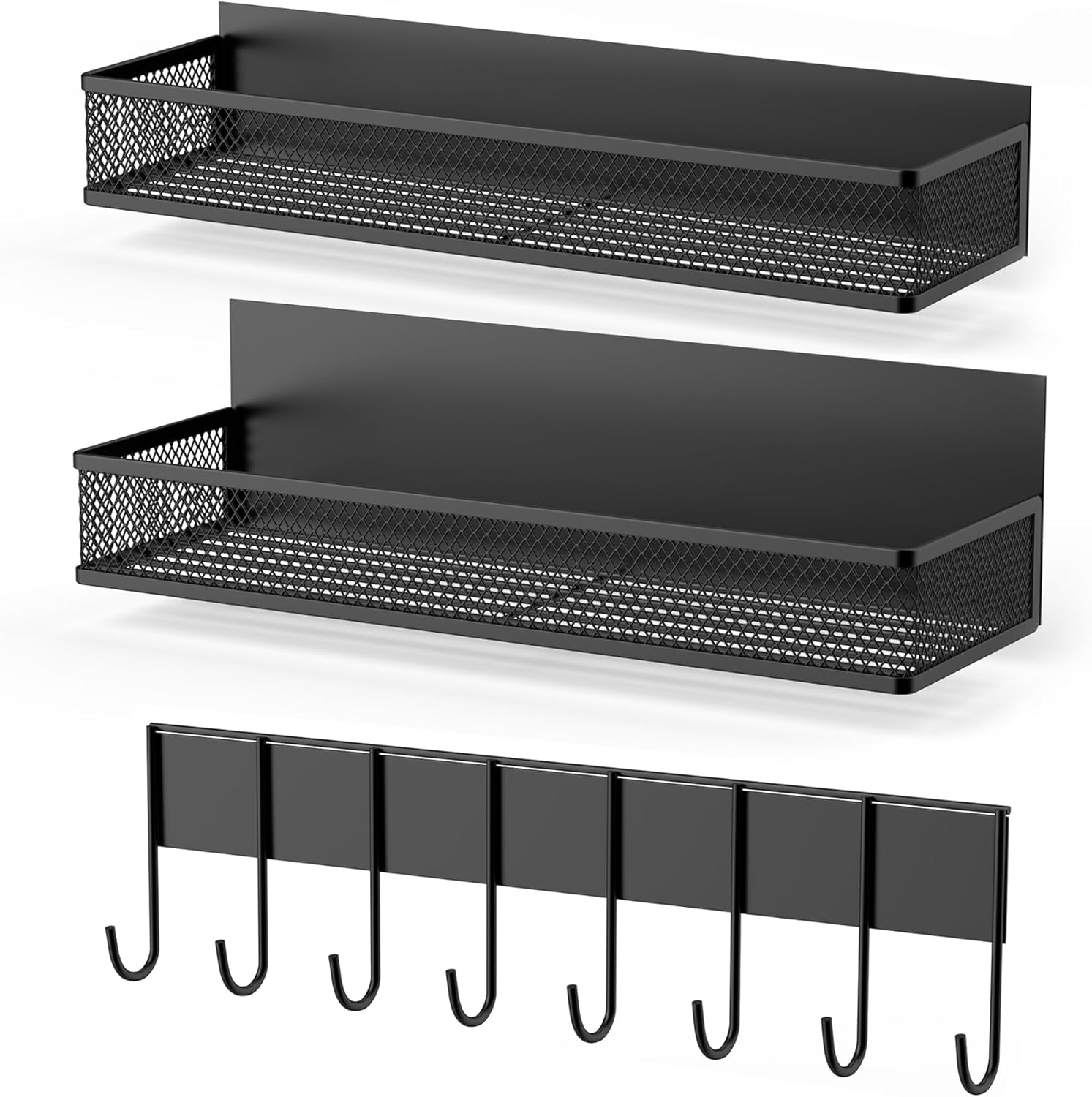 NiuYichee Set of 3 Spice Rack for Refrigerator, 12