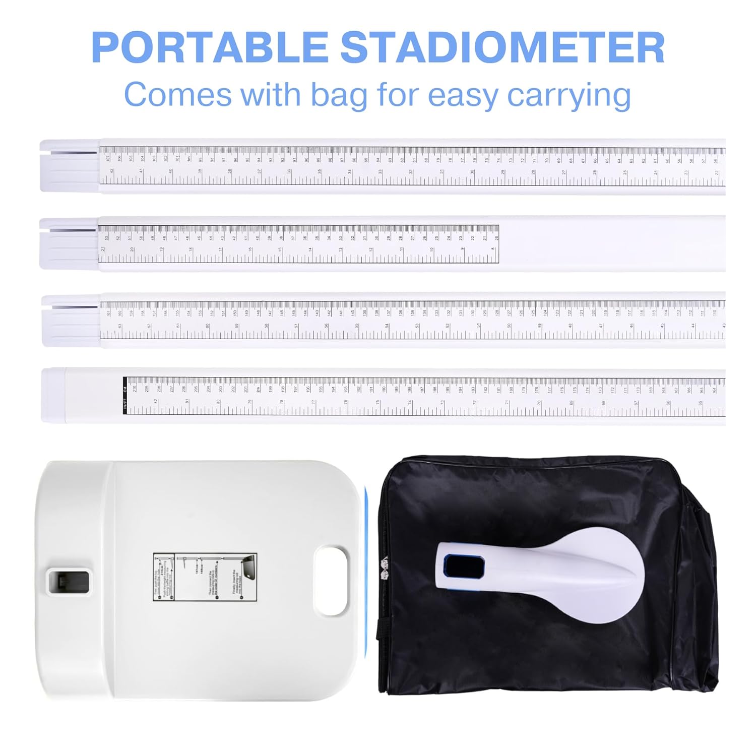 Height Measurement Tool, Height Measurement for Kids and Adults, Portable Stadiometer, Medical Office Aluminum Telescopic Measure Rod Device