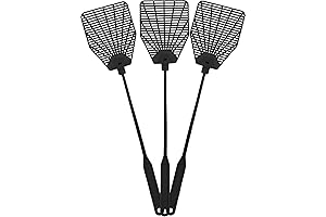 Rubber Fly Swatter, 3-Pack Long & Heavy Duty