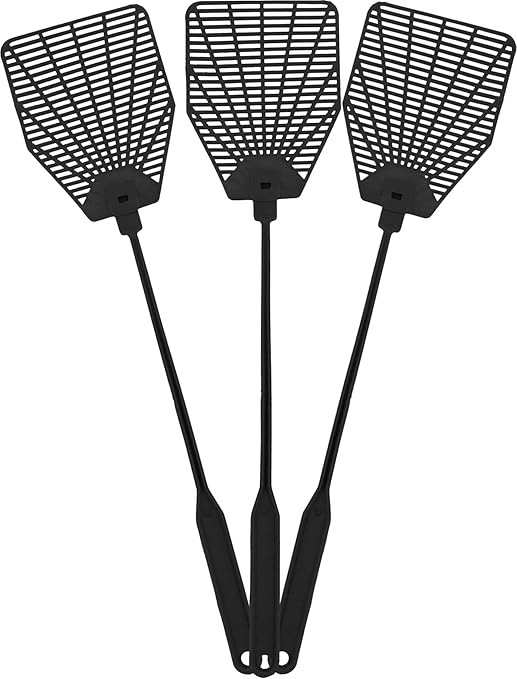 OFXDD Rubber Fly Swatter, Long Fly Swatter Pack, Fly Swatter Heavy Duty