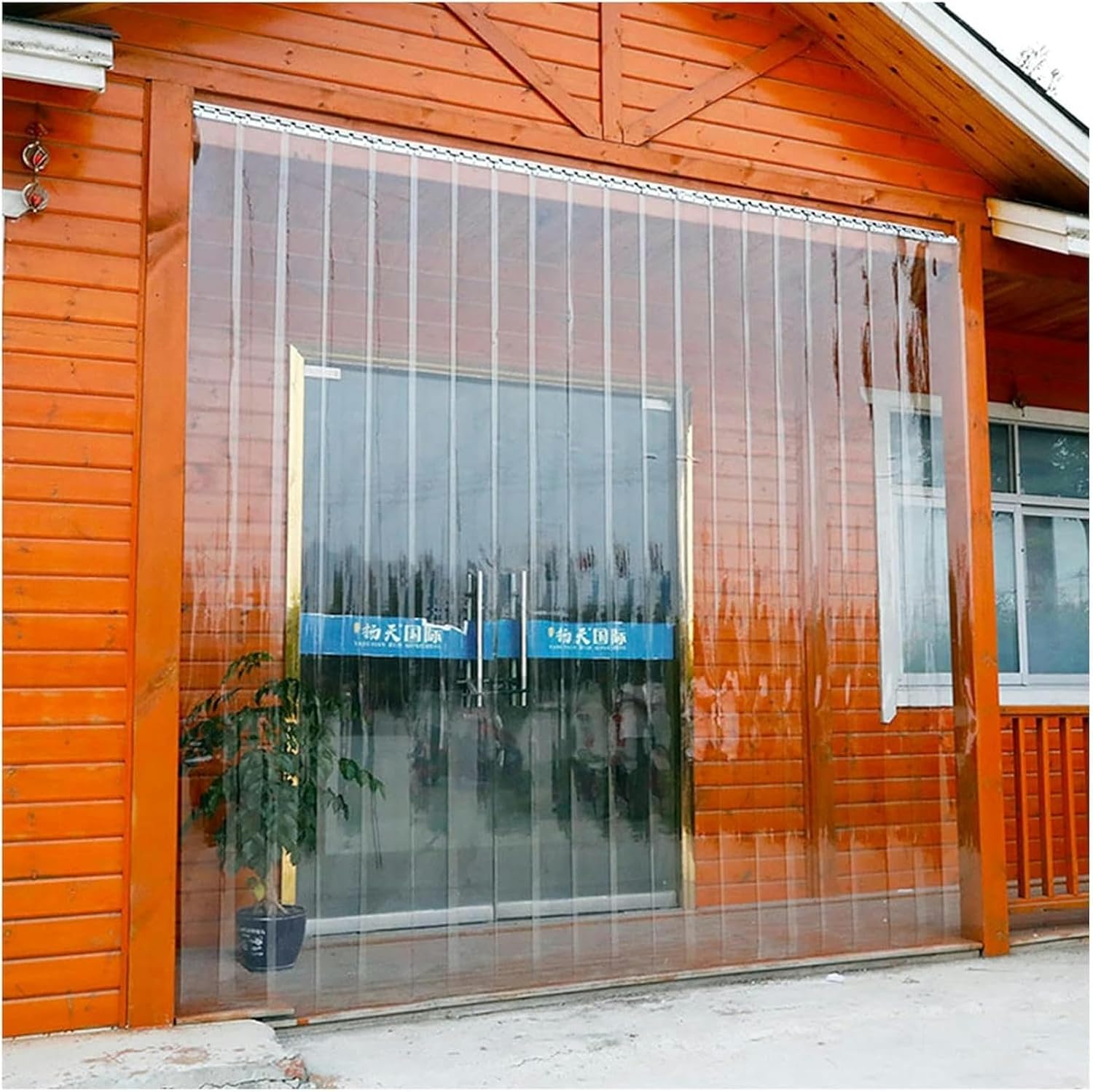 Walk in Cooler Transparent PVC Plastic Door Strip Curtain for Commercial Walk, Warehouse, Garage, Gate, Rooms, Doorway, Garage Insulated Vinyl Door Strips