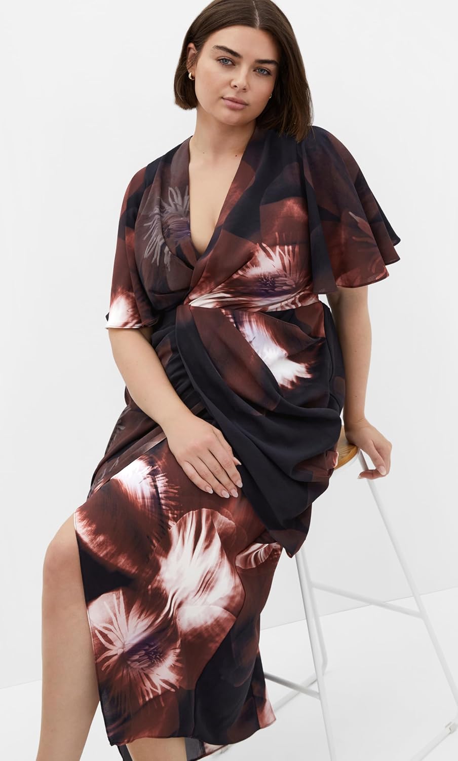 City Chic Women's Plus Size Dress - Braelynn Print Maxi, 20 - Image 4