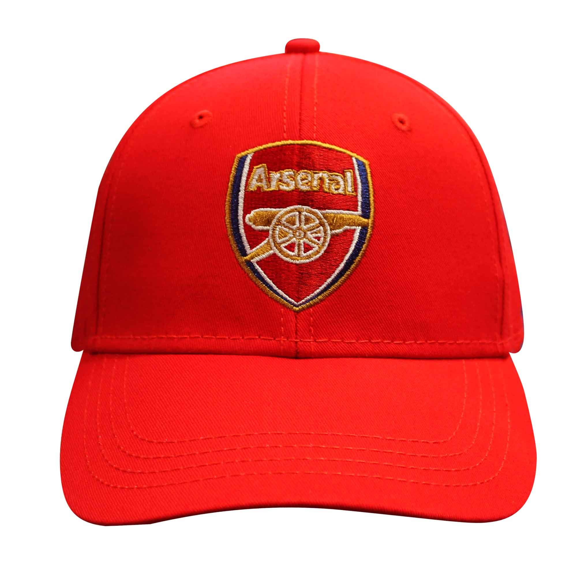 Gunners Men's Red Official Arsenal Fc Crest Premier League Baseball Cap