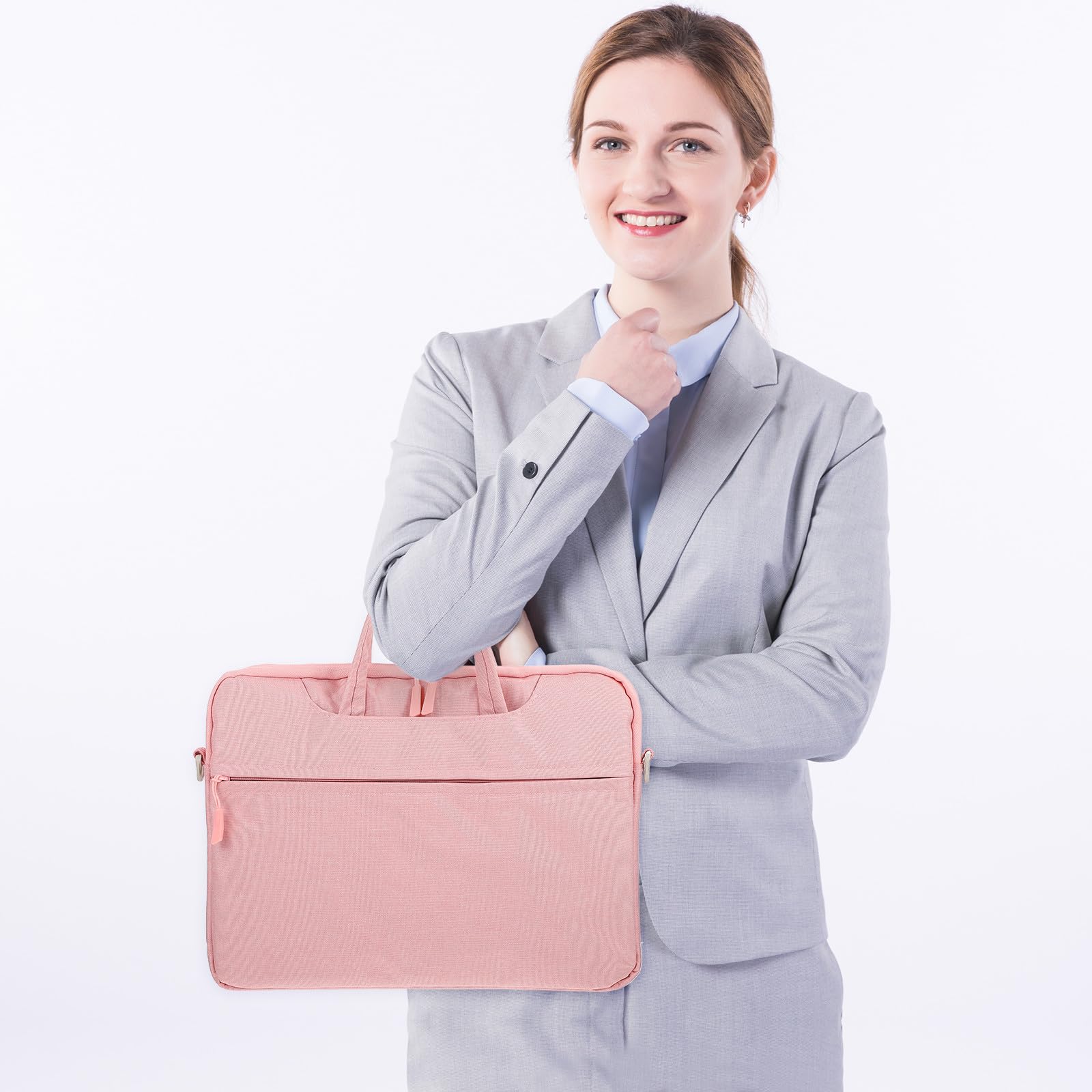 Alipis Borsa a Tracolla Leggera per Laptop e Tablet 14 Pollici, Custodia Sottile da Viaggio Tracolla Regolabile, Porta Computer Portatile per Donne e Giovani