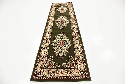 Vista 483 de Unique Loom Reza Collection- Alfombra, Polipropileno, Marrón Marrón/ marfil