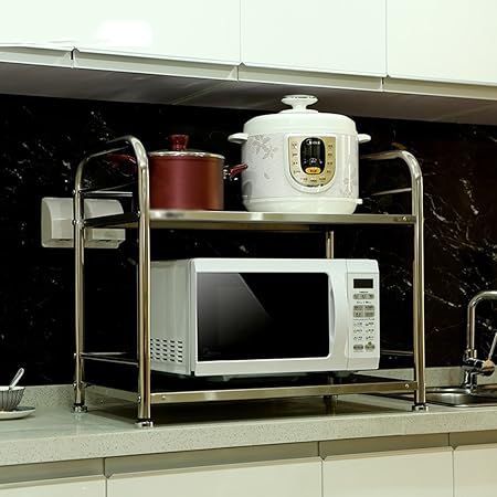 Amazon Pengfeiシェルフキッチン電子レンジオーブンラック床置き多機能炊飯器パンマシン調味料入れボトルブラケットステンレススチール2レイヤ70 X 40 X 61 Cm 収納用品 オンライン通販 Amazon Pengfeiシェルフキッチン電子レンジオーブンラック床置き多機能炊飯器パンマシン調味料入れボトルブラケットステンレススチール2レイヤ70 X 40 X 61 Cm 収納用品 オンライン通販
